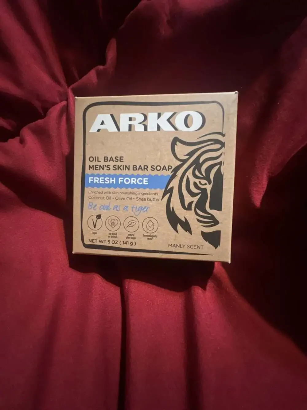 Arko Oil Base Men's Skin Bar Soap - Fresh Force